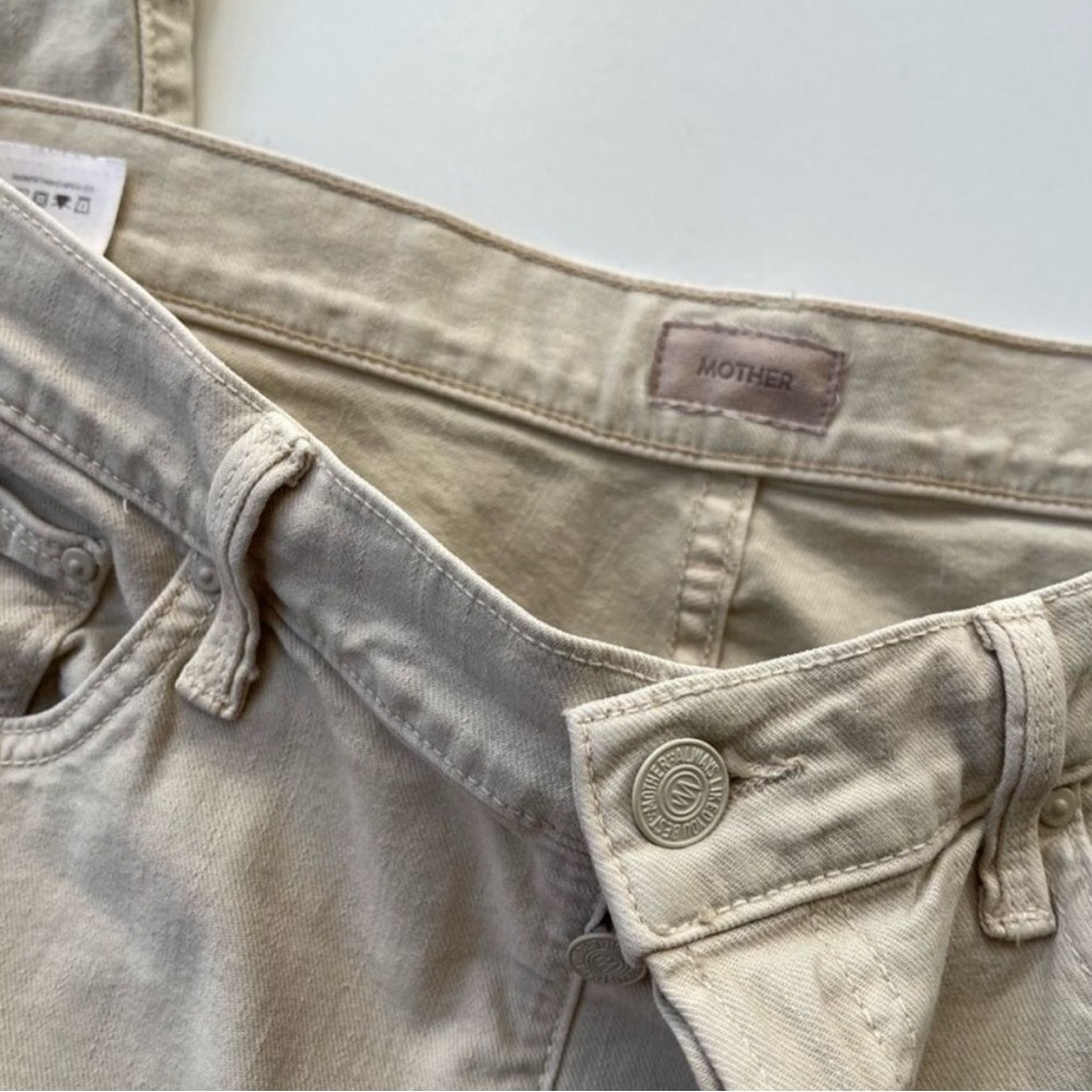 MOTHER Women's Tan Boyfriend Jeans size 30 - Picture 4 of 8